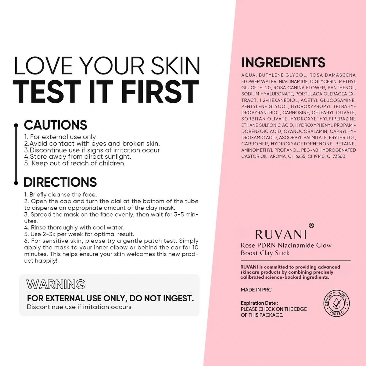 Ruvani InstaGlow Clay Stick
